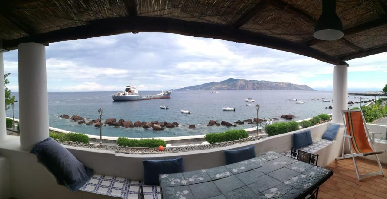 Ferienwohnung La Terrazza Sul Mare Santa Marina Salina Exterior foto